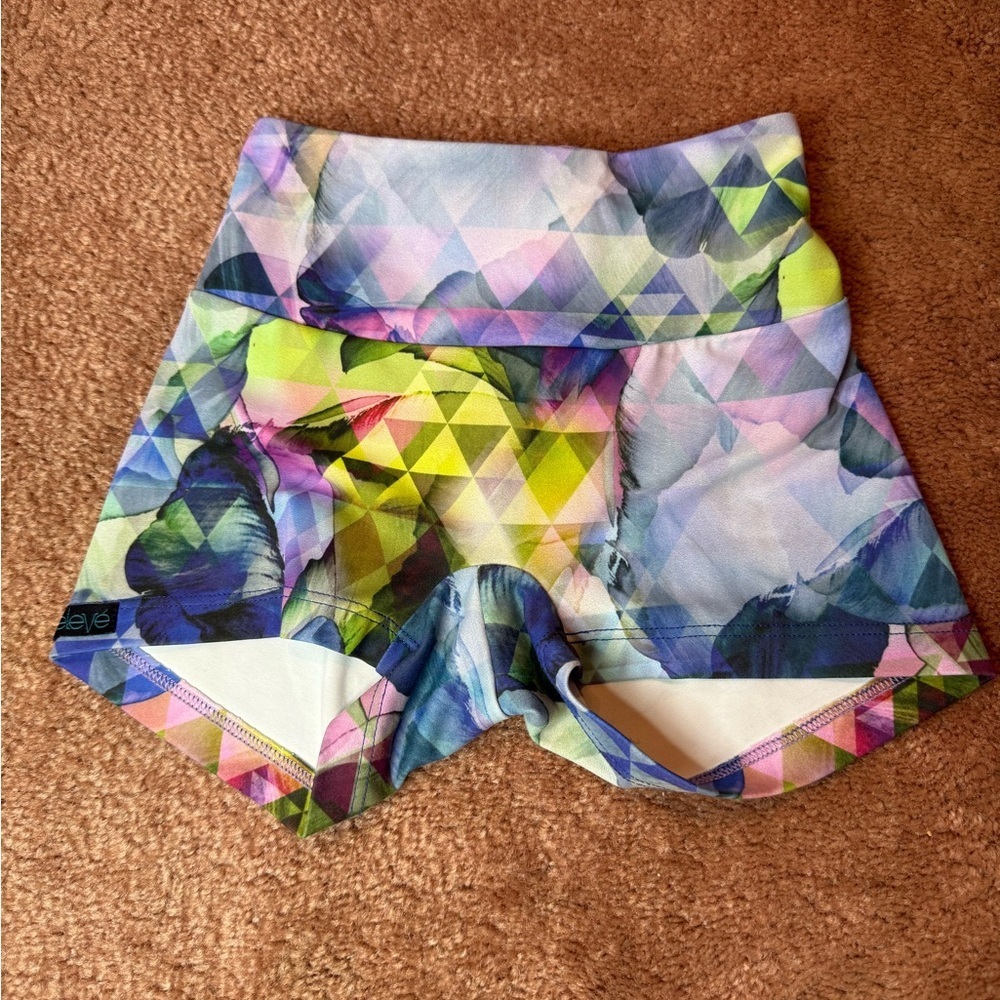 Eleve Dancewear Kids Colorful Geometric Shorts